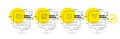 Employees wealth, Integrity and Head icons set. Swipe up sign. Results chart, Social network, Profile messages. Vector