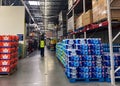 Employees working in a stockroom at a Sams Club in Orlando, Florida