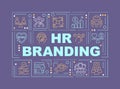 Employer brand word concepts violet banner Royalty Free Stock Photo