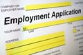Employment Application Royalty Free Stock Photo