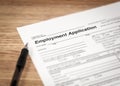 Employment Application Royalty Free Stock Photo