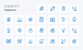 25 Employment Blue icon pack