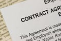 Employment Contract Royalty Free Stock Photo