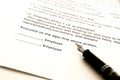 Employment contract Royalty Free Stock Photo