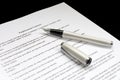 Employment contract Royalty Free Stock Photo