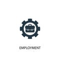 Employment icon. Simple element