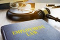 Employment law in a court. Labor code. Royalty Free Stock Photo