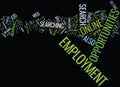 Employment Opportunities By Tom Husnik Word Cloud Concept