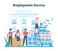 Employment service concept. Searching for work or job. Idea Royalty Free Stock Photo