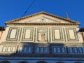 Empoli,Tuscany, Italy. Farinata Degli Uberti square. The church of Sant`Andrea