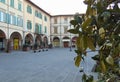 Empoli,Tuscany, Italy. Farinata Degli Uberti square at sunset.