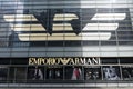 Emporio Armani sign Royalty Free Stock Photo