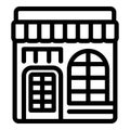 Emporium center icon outline vector. Retail business store