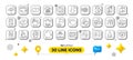 Empower, Manual and 24h service line icons pack. For web app. 3d design elements. Vector