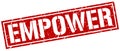 Empower square stamp Royalty Free Stock Photo