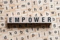 Empower word concept Royalty Free Stock Photo