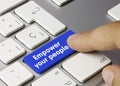 Empower your people - Inscription on Blue Keyboard Key Royalty Free Stock Photo