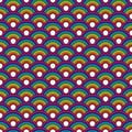 Empowerment rainbow lgbt seamless pattern