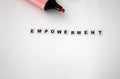Empowerment word written