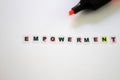 Empowerment word written