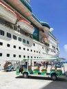 Empress of the Seas cruise ship in CocoCay, Bahamas