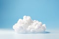 Empty room with White cloud on blue sky background