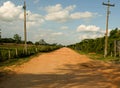 Empty Road going to the Pantanal Royalty Free Stock Photo