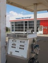 An old abandoned retro gas station along route 66 Royalty Free Stock Photo