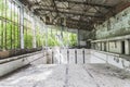 Empty abandoned pool in Pripyat Royalty Free Stock Photo
