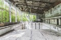 Empty abandoned pool in Pripyat