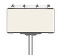 Empty advertisement hoarding Royalty Free Stock Photo
