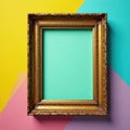 Empty aged instant camera frame, ready for image, frame mockup, photo prop