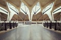 Empty airport hall way Royalty Free Stock Photo