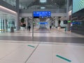 Empty airport during covid 19 coronavirus pandemic in the world