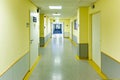 empty aisle at a typical german hospital