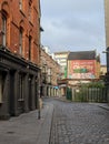 Empty alley next to a local building in Dublin, Ireland