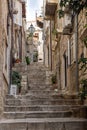 Empty alley and stairs at Dubrovnik's Old Town