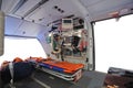 An empty ambulance helicopter Royalty Free Stock Photo