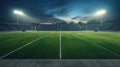 Empty American football pitch