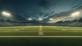 Empty American football pitch