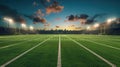 Empty American football pitch