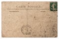 Empty antique french postcard from Paris