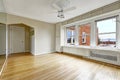 Empty apartment interior in old residential building in Downtown Royalty Free Stock Photo