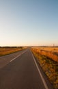 Empty asphalt road