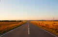 Empty asphalt road