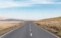 Empty Asphalt Road in Brecon Beacons, UK Royalty Free Stock Photo