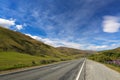 Rural area road, New Zealand, Canterbury, South island Royalty Free Stock Photo