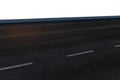 The empty asphalt road with white background, 3d rendering Royalty Free Stock Photo