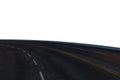 The empty asphalt road with white background, 3d rendering Royalty Free Stock Photo