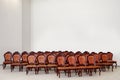 Empty auditorium hall with rows of seats. Royalty Free Stock Photo